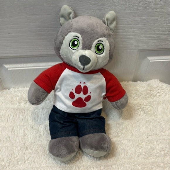 Build A Bear Wiley the Wolf Grey 10” - Picture 1 of 1